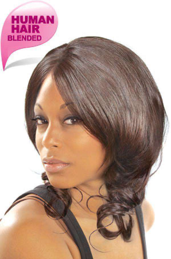 Magic Gold Human Hair Blend Wig Jenna - Beautiful Black Hair