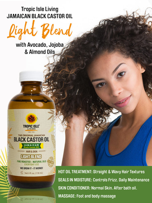 Tropic Isle Living Jamaican Black Castor Oil - Light 4oz