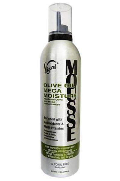 Vigorol Olive Oil Mega Moisture Mousse - Beautiful Black Hair