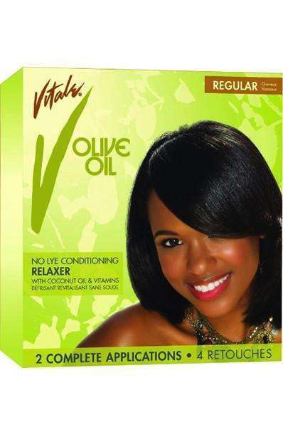 Vitale Olive Oil Anti-Breakage No Lye Conditioning Relaxer 2 Applications - Regular - Beautiful Black Hair