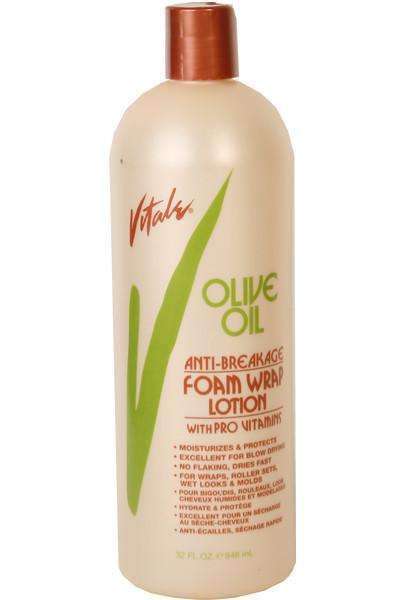 Vitale Olive Oil Anti-Breakage Foam Wrap Lotion 32oz - Beautiful Black Hair
