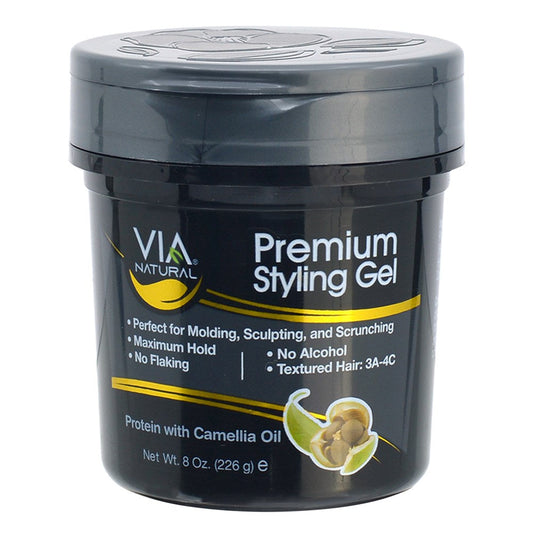 Via Natural Premium Styling Gel - Protein w/ Camellia 8oz