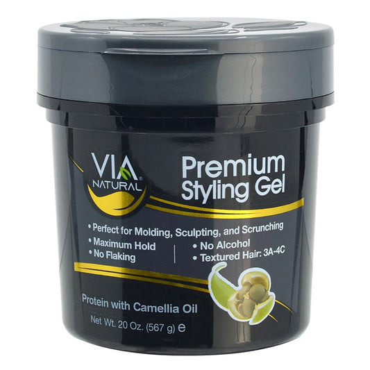 Via Natural Premium Styling Gel - Protein w/ Camellia 20oz