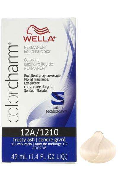 Wella Color Charm Permanent Liquid Hair Color - 12A/1210 Frosty Ash - Beautiful Black Hair