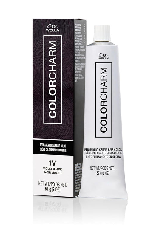 Wella Color Charm Permanent Crème Hair Color - 1V Violet Black