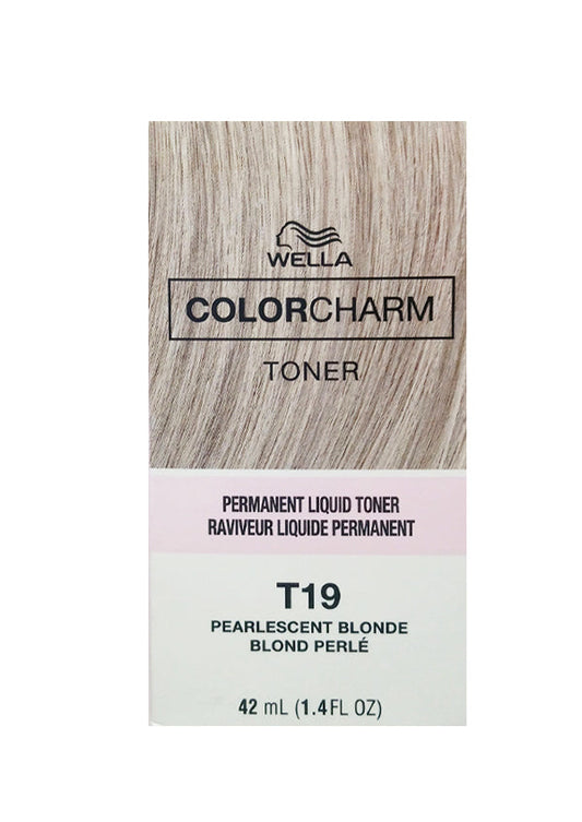 Wella Color Charm Permanent Liquid Hair Toner - T19 Pearlescent Blonde