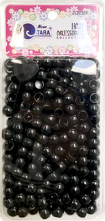 Tara Large Hair Beads - Black #9329 - Beautiful Black Hair