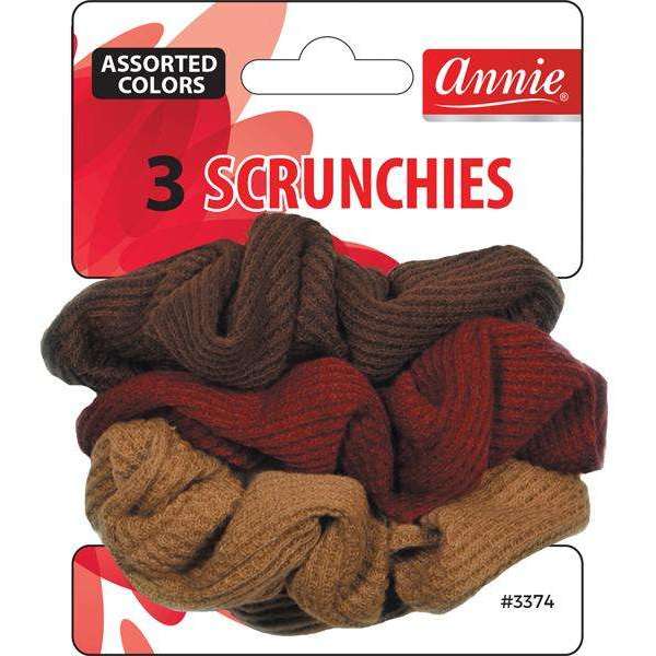 Annie Hair Scrunchies Assorted 3 Pieces #3374 - Dollar Deals