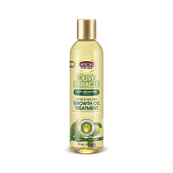 African Pride Olive Miracle Growth Oil 8oz - Beautiful Black Hair