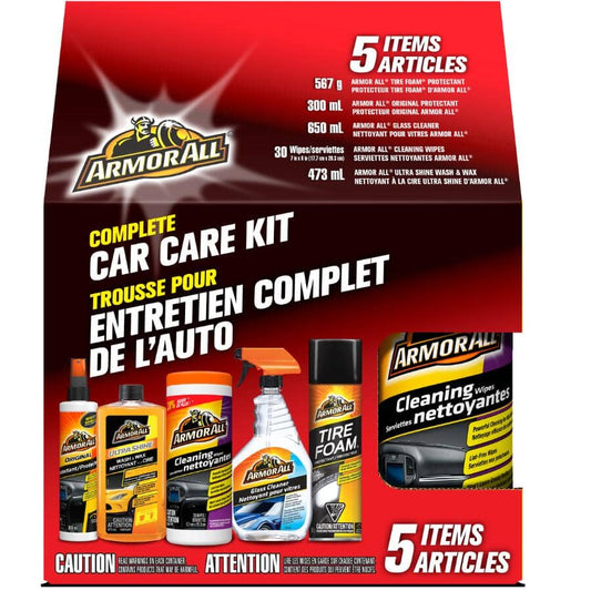 Armor All 5-Piece Complete Car Care Kit - Beautiful Black Hair