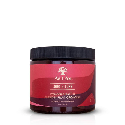 As I Am Long & Luxe Pomegranate & Passion GroWash Cleansing Creme Conditioner - Beautiful Black Hair