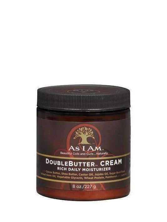 As I Am DoubleButter Cream Rich Daily Moisturizer 8oz - Beautiful Black Hair