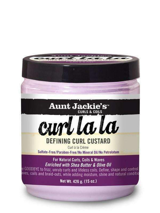 Aunt Jackie's Curls & Coils "Curl La La" Defining Curl Custard 15oz - Beautiful Black Hair