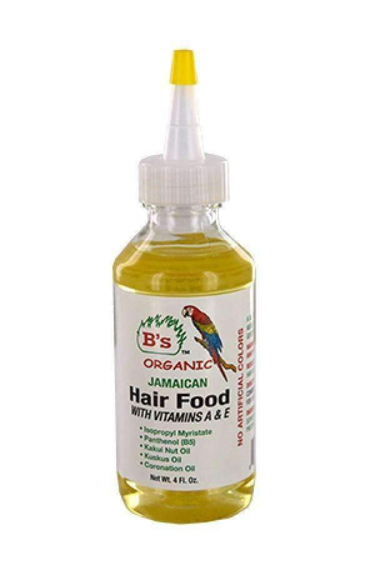 B's Organic Jamaican Hair Food w/Vit. A & E - Beautiful Black Hair