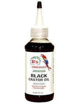 B's Organic Jamaican Real Black Castor Oil Scalp Food - Beautiful Black Hair