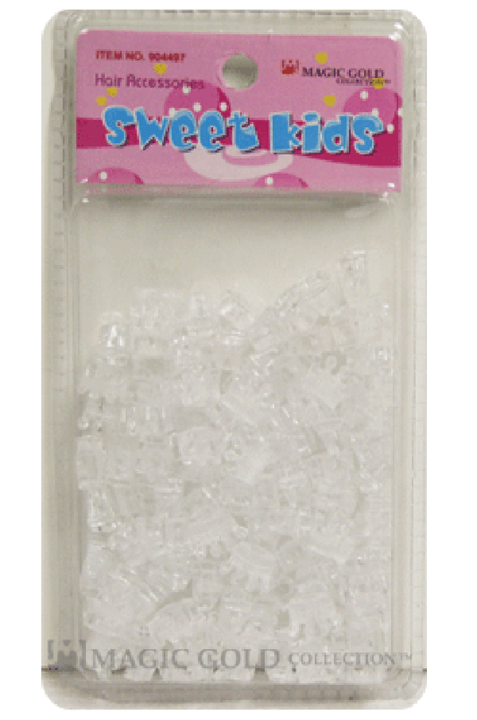 Sweet Kids Hair Beads - Crystal Clear Heart  #904497 - Beautiful Black Hair