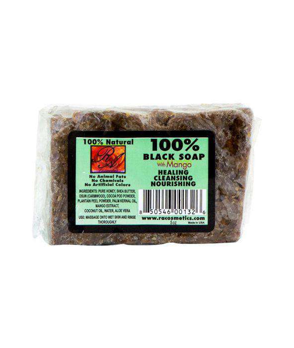 RA Cosmetics Black Soap Bar With Mango - Beautiful Black Hair