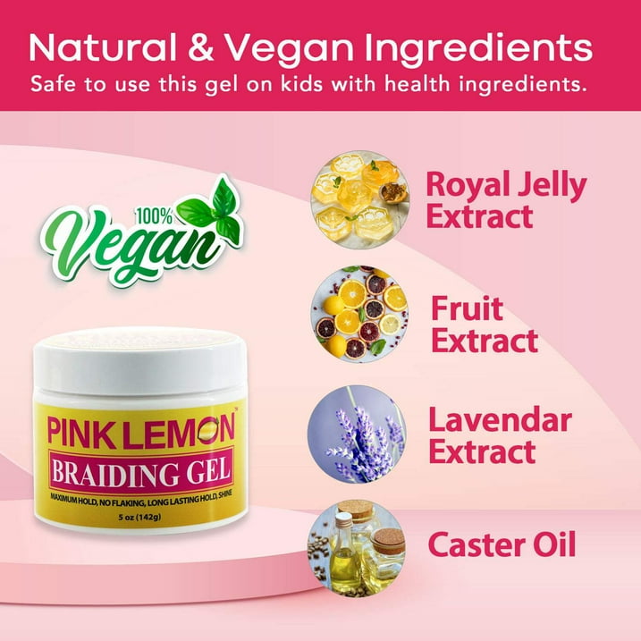 Pink Lemon Braiding Gel