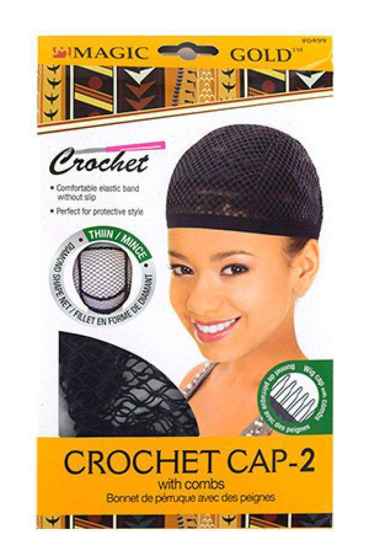 Magic Gold Thin Crochet Cap - Beautiful Black Hair