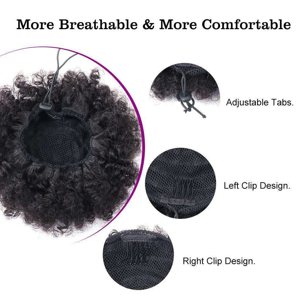 Inside of Drawstring Ponytail