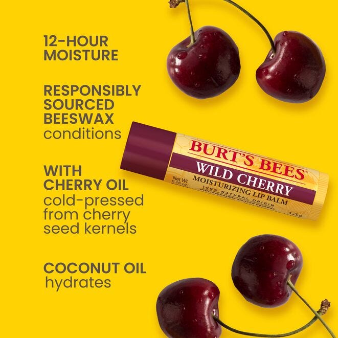 Burt's Bees Wild Cherry Lip Balm