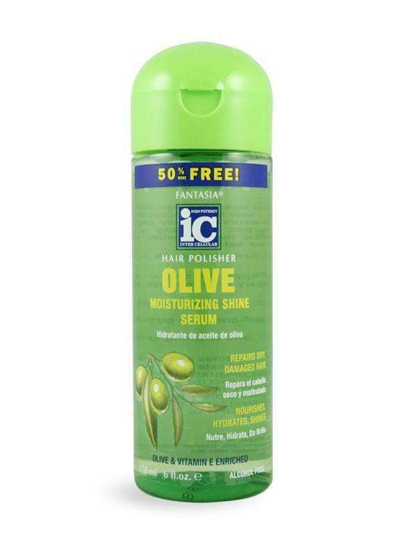 Fantasia IC Hair Polisher Olive Moisturizing Shine Serum 6oz - Beautiful Black Hair