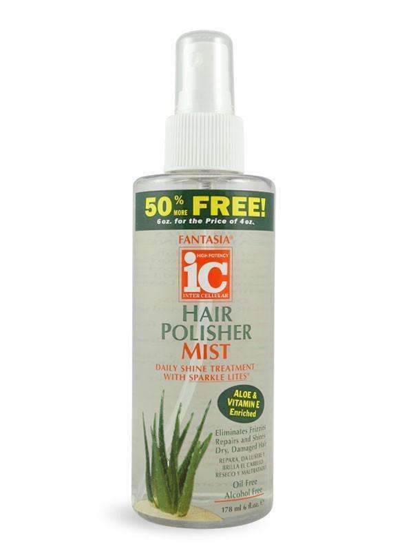 Fantasia IC Hair Polisher Mist For Daily Shine 6oz - Beautiful Black Hair