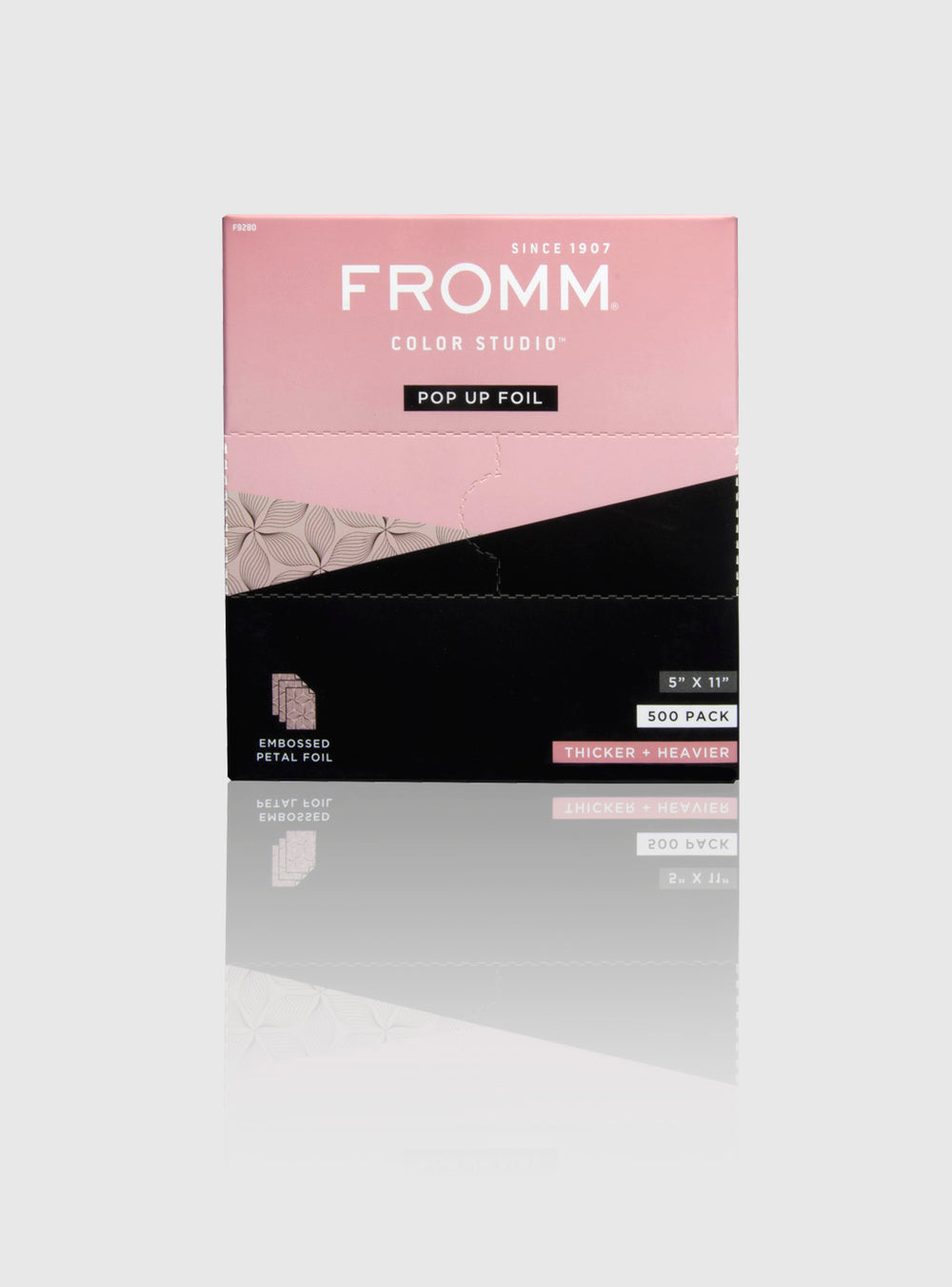 FROMM 5X11" Embossed Pop Up Foil Petals Print - 500 Pack
