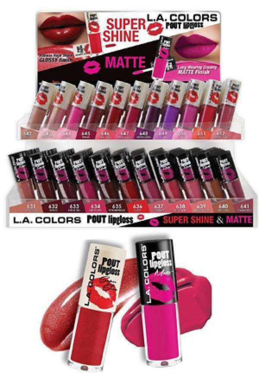 L.A.Colors Pout Lipgloss - Beautiful Black Hair