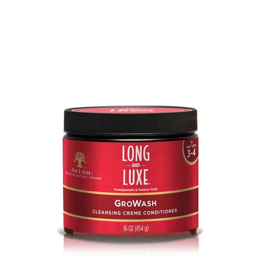 As I Am Long & Luxe Pomegranate & Passion GroWash Cleansing Creme Conditioner