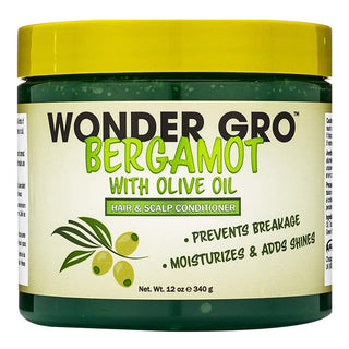 Wonder Gro Bergamot with Olive Oil Hair & Scalp Conditioner - Beautiful Black Hair