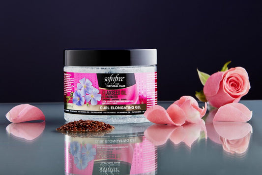 Sofn'free For Natural Flaxseed Oil & Rosewater Curl Elongating Gel