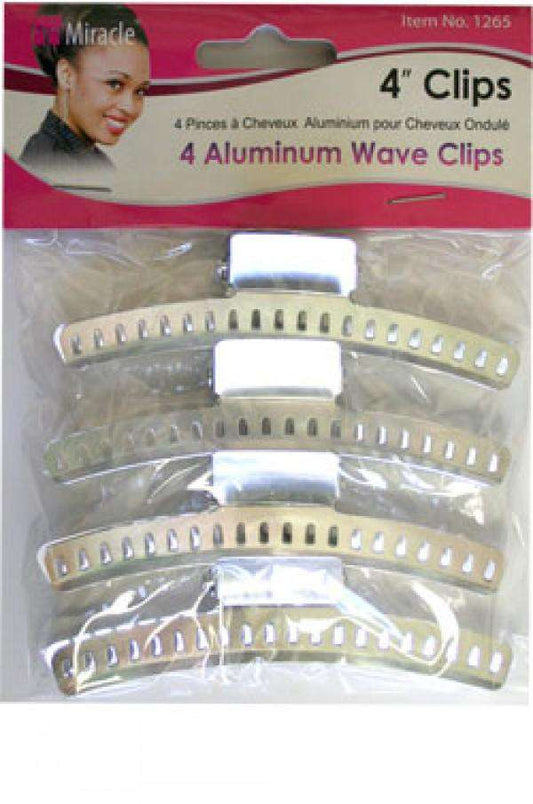 Miracle 3" Aluminum Wave Clips #1264 - Beautiful Black Hair