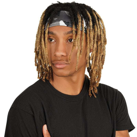 Mr. Durag Spandex Ultra Stretch Dreadlocks Band - Grey Camouflage #3623