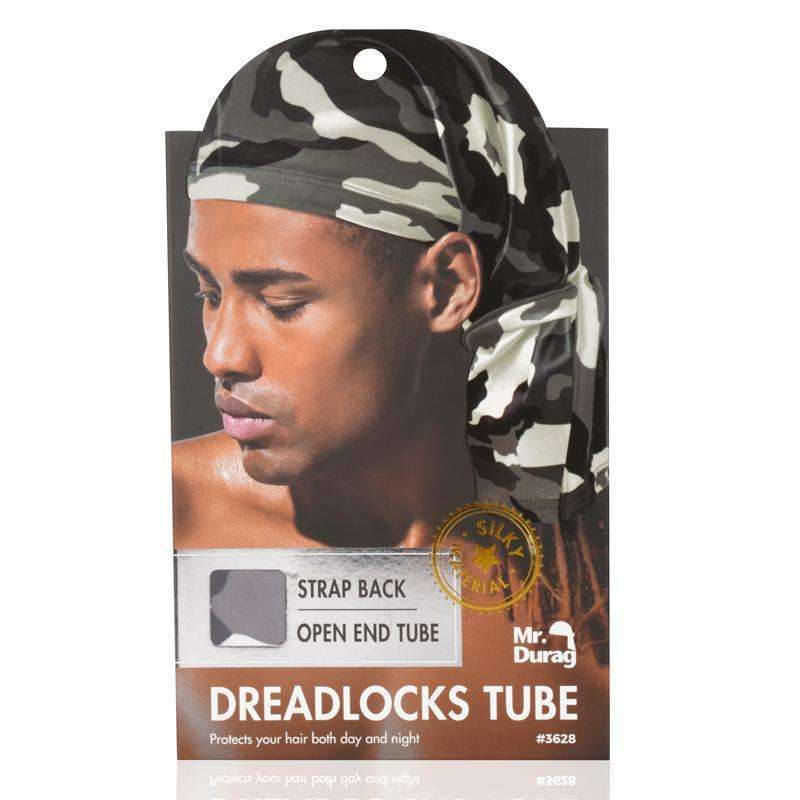 Mr. Durag Dread Locks Tube w/ Strap Back - Camo Assorted #3628