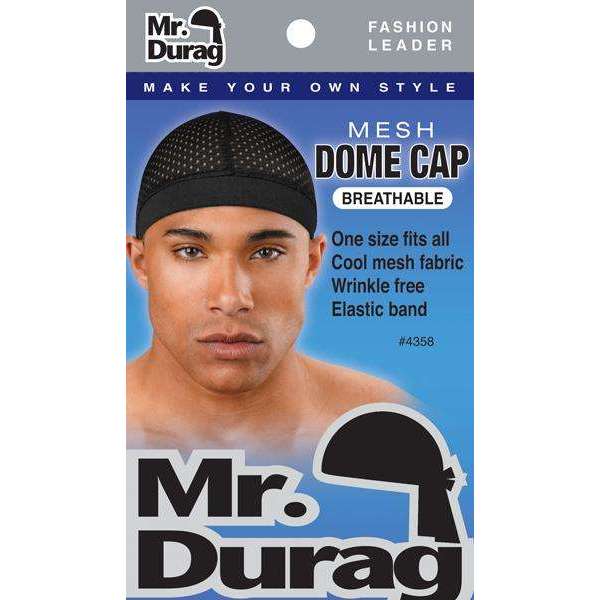 Mr. Durag Mesh Dome Cap Black #4358 - Dollar Deals