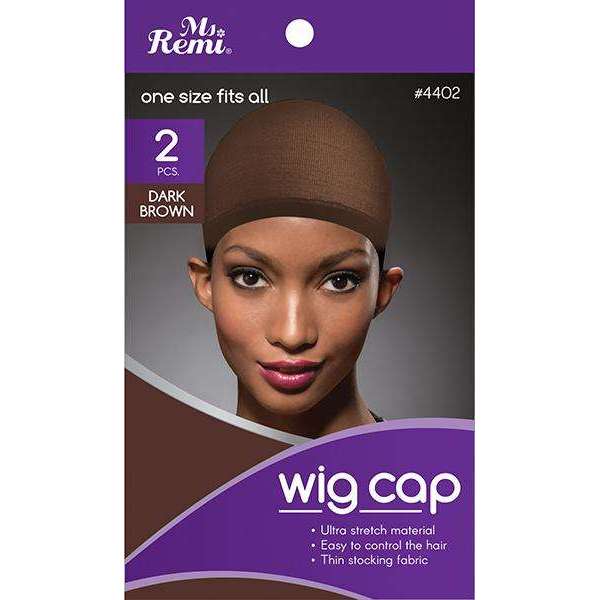Ms. Remi Wig Cap 2pc Dark Brown #4402 - Dollar Deals