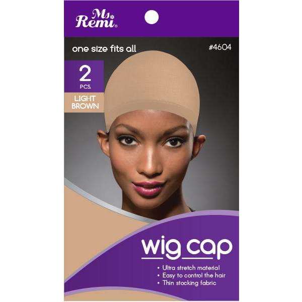 Ms. Remi Wig Cap 2pc Light Brown #4604 - Dollar Deals