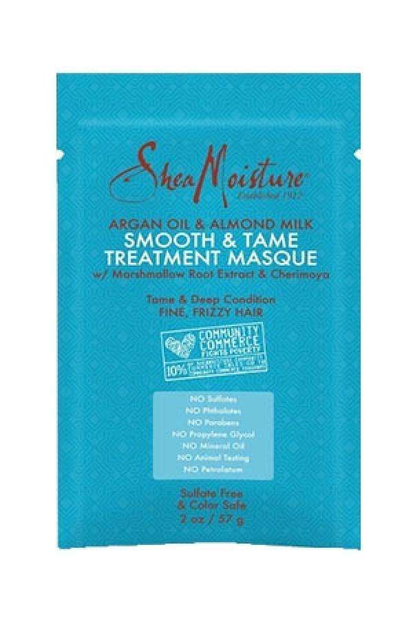 Shea Moisture Argan Oil & Almond Milk Smooth & Tame Treatment Masque Packette - Beautiful Black Hair