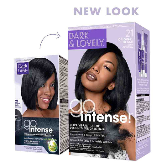 Dark & Lovely Go Intense Ultra Vibrant Hair Color - 21 Original Black