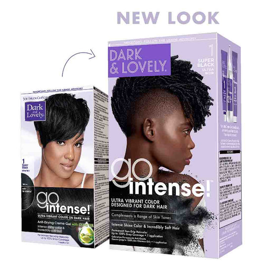 Dark & Lovely Go Intense Ultra Vibrant Hair Color - 1 Super Black