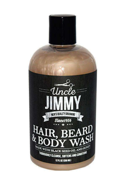 Uncle Jimmy Hair, Beard & Body Wash - Beautiful Black Hair