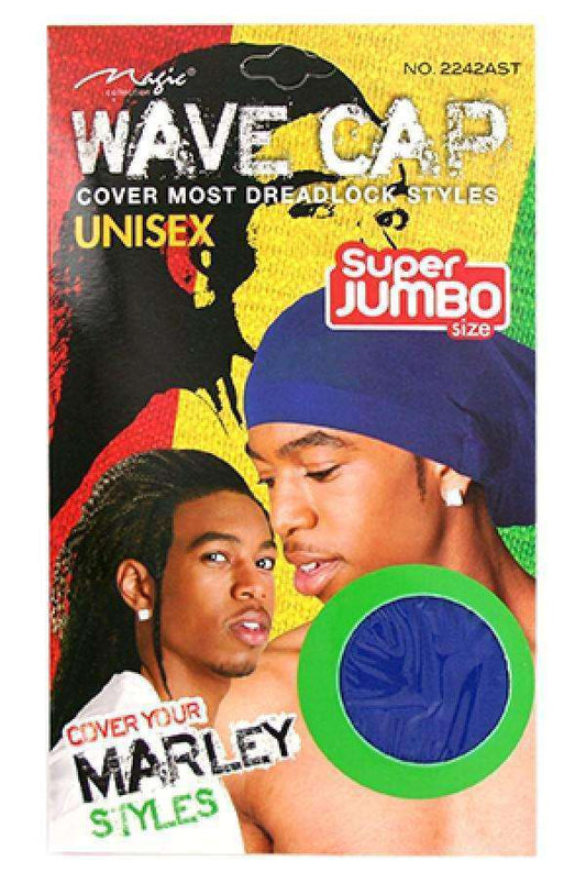 Magic Collection Super Jumbo Size Unisex Wave Cap #2242AST Assorted - Beautiful Black Hair