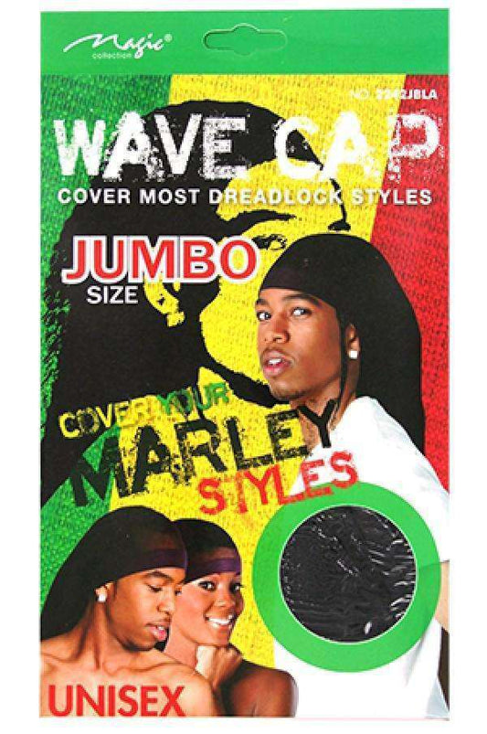 Magic Collection Super Jumbo Size Unisex Wave Cap #2242BLA Black - Beautiful Black Hair