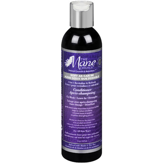The Mane Choice Soft As Can Be Revitalize & Refresh 3-in-1 Co-Wash, Leave In, Detangler - Beautiful Black Hair