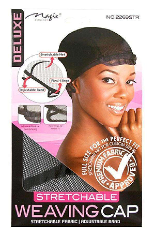 Magic Collection Deluxe Stretchable Stocking Weaving Cap #2269STR - Beautiful Black Hair