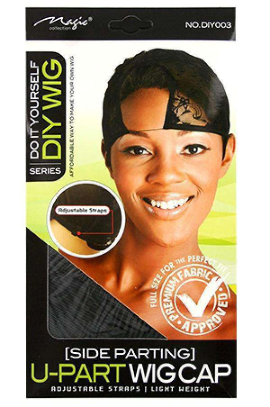 Magic Collection DIY Series Side Parting U-Part Wig Cap DIY003 - Beautiful Black Hair