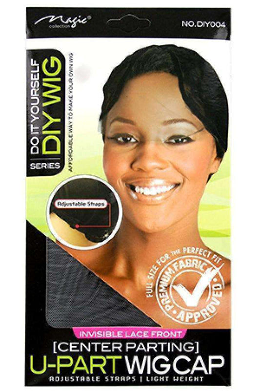 Magic Collection DIY Series Invisible Lace Front Center Parting U-Part Wig Cap DIY004 - Beautiful Black Hair
