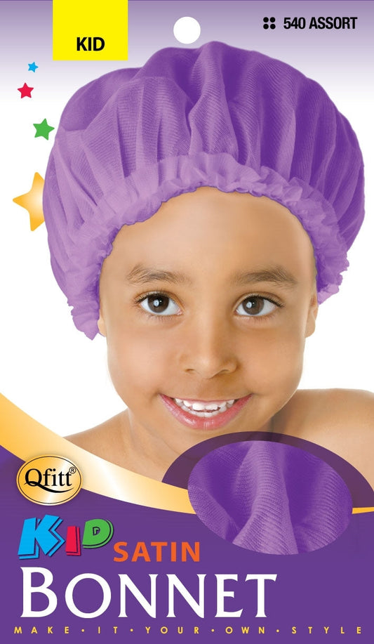 Qfitt Kids Satin Bonnet #Q540 Assorted