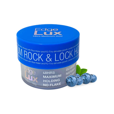 Lux Collection Edge Lux 48 Hour Maximum Hold Hair Gel Tamer 3.5oz - Blueberry